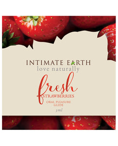 Lubricants - Intimate Earth Lubricant Foil - 3 Ml Fresh Strawberries