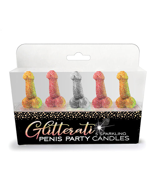 Candles - Glitterati Penis Party Candle - Pack Of 5