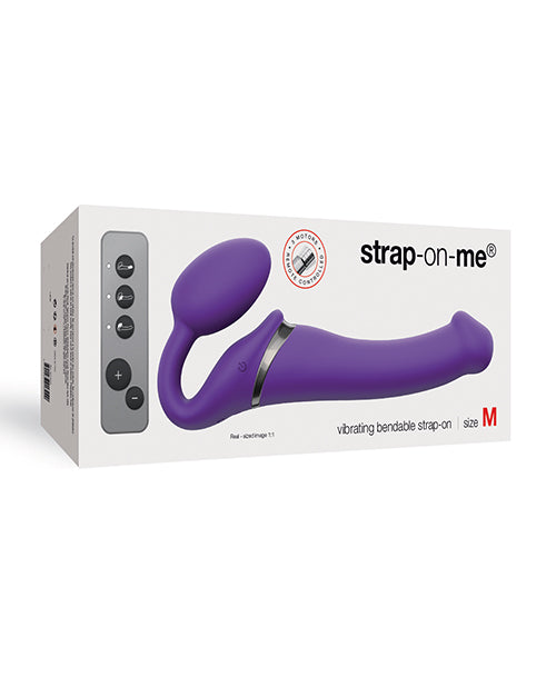Strap Ons - Strap On Me Vibrating Bendable M Strapless Strap On - Purple