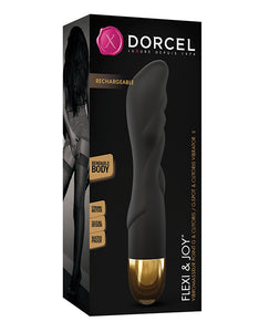 Vibrators - Dorcel Flexi & Joy Bendable - Black-gold