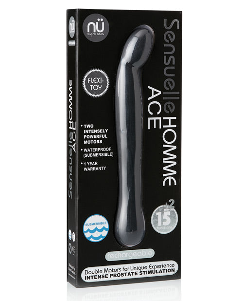 Anal Products - Nu Sensuelle Homme Ace Rechargeable Prostate Massager - Black