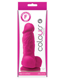 Dongs & Dildos - "Colours Pleasures 4"" Dong W/balls & Suction Cup"