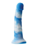 Dongs & Dildos - Colours Pleasures 8" Yum Yum  Dildo - Blue