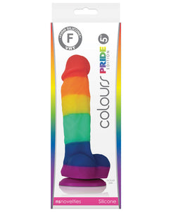 Dongs & Dildos - Colours Pride Edition 5" Dong W-suction Cup