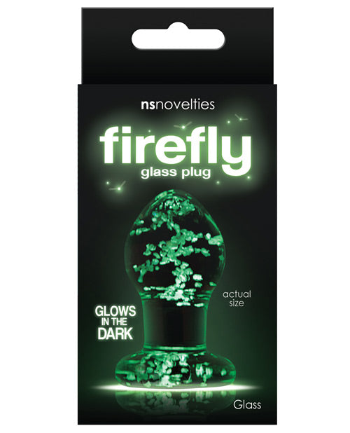 Anal Products - Firefly Clear Glass Plug - Glow