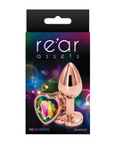 Anal Products - Rear Assets Rose Gold Heart Small