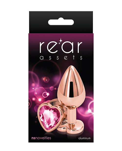 Anal Products - Rear Assets Rose Gold Heart Medium -