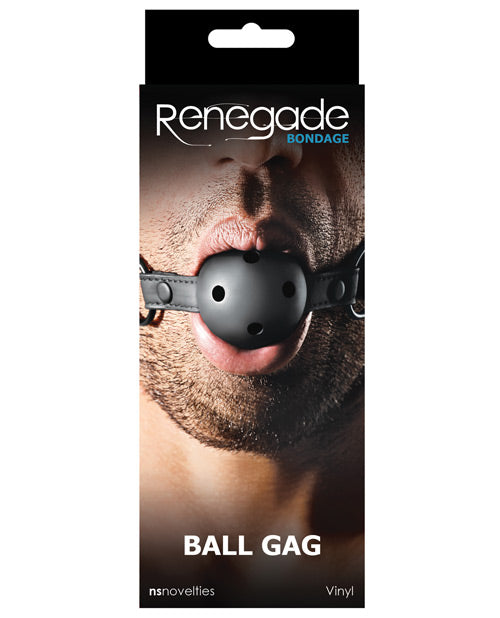Bondage Blindfolds & Restraints - Renegade Bondage Ball Gag - Black