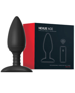 Anal Products - Nexus Ace Remote Control Butt Plug Medium - Black