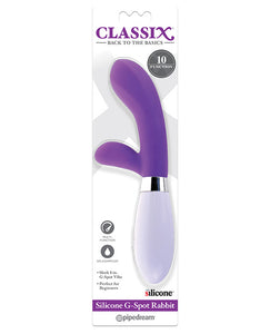 Vibrators - Classix Silicone G-spot Rabbit - Purple