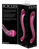 Dongs & Dildos - Icicles Hand Blown Glass G-spot Dildo - Pink