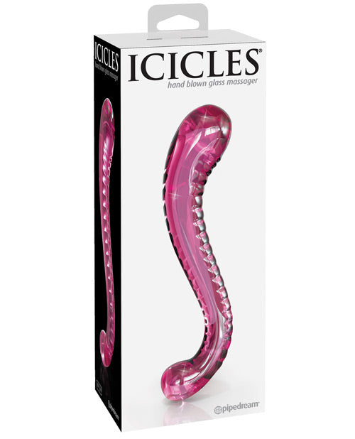 Dongs & Dildos - Icicles Hand Blown Glass G-spot Dildo - Pink