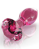 Anal Products - Icicles No. 79 Hand Blown Glass Diamond Butt Plug - Pink
