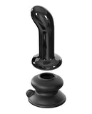 Anal Products - Icicles No. 84 Hand Blown Glass Vibrating Butt Plug W-remote - Black