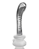 Dongs & Dildos - Icicles No. 88 Hand Blown Glass G-spot Massager W-suction Cup -  Clear
