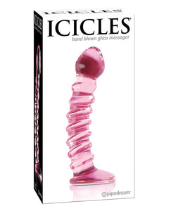 Dongs & Dildos - Icicles No.Hand Blown Glass - Clear W/ridges
