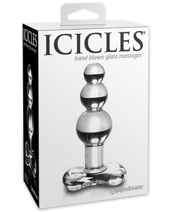 Anal Products - Icicles No. 47 Hand Blown Glass Butt Plug - Clear