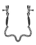Bondage Blindfolds & Restraints - Fetish Fantasy Series Adjustable Nipple Chain Clamps