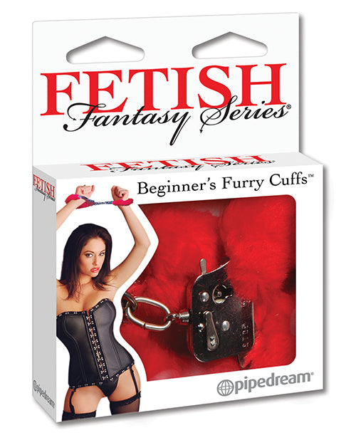 Bondage Blindfolds & Restraints - Fetish Fantasy Series Beginner's Furry Cuffs - Red