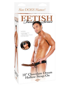Strap Ons - Fetish Fantasy Series 10" Chocolate Dream Hollow Strap On
