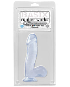 Dongs & Dildos - "Basix Rubber Works 6.5"" Dong W/suction Cup"