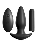 Anal Products - Anal Fantasy Collection Remote Control Silicone Plug - Black