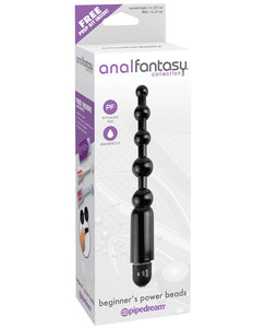 Anal Products - Anal Fantasy Collection Beginners Power Beads - Black