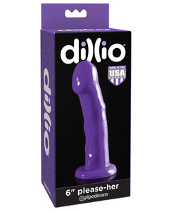 Dongs & Dildos - Dillio 6" Please Her - Purple