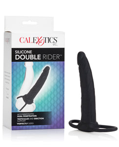 Dongs & Dildos - Double Rider Silicone 6.5" - Black