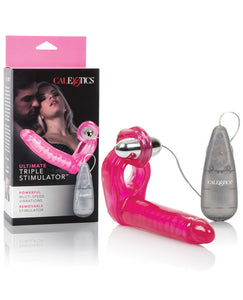 Dongs & Dildos - The Ultimate Triple Stimulator Flexible Dong W-cock Ring