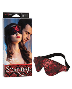 Bondage Blindfolds & Restraints - Scandal Black Out Eyemask -  Black-red