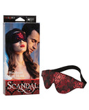 Bondage Blindfolds & Restraints - Scandal Black Out Eyemask -  Black-red