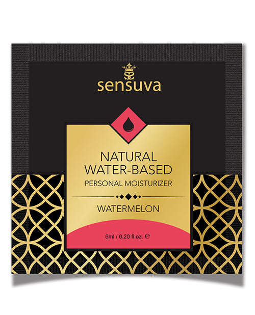 Lubricants - Sensuva Natural Water Based Personal Moisturizer Single Use Packet