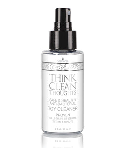Toy Cleaners - Sensuva Think Clean Thoughts Anti Bacterial Toy Cleaner - 2 Oz Bottle