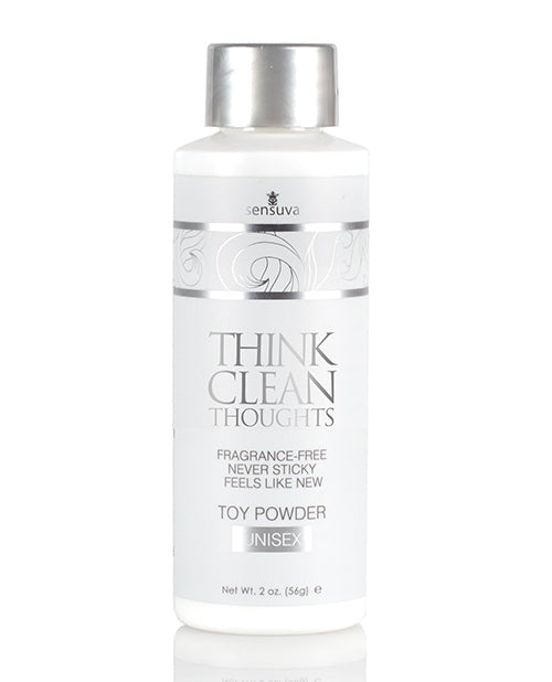 Toy Cleaners - Sensuva Think Clean Thoughts Toy Powder - 2 Oz Bottle