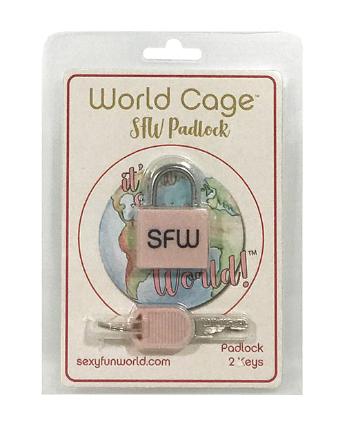 World Cage Sfw Padlock W-2 Keys
