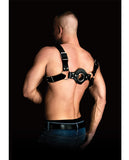 Bondage Blindfolds & Restraints - Shots Ouch Costas Solid Structure 1 Body Harness - Black