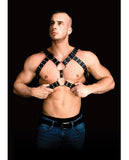 Bondage Blindfolds & Restraints - Shots Ouch Andreas Masculine Masterpiece Body Harness - Black