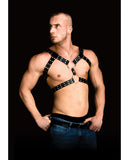 Bondage Blindfolds & Restraints - Shots Ouch Andreas Masculine Masterpiece Body Harness - Black