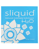 Lubricants - Sliquid Naturals H2o - .17 Oz Pillow