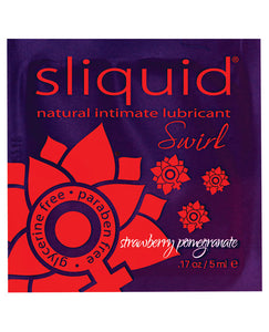 Lubricants - Sliquid Swirl Lubricant Pillow - .17 Oz Strawberry Pomegranate