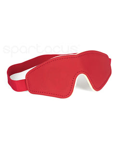 Bondage Blindfolds & Restraints - Spartacus Pu Blindfold W/plush Lining