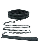 Bondage Blindfolds & Restraints - Sincerely Lace Collar & Leash - Black