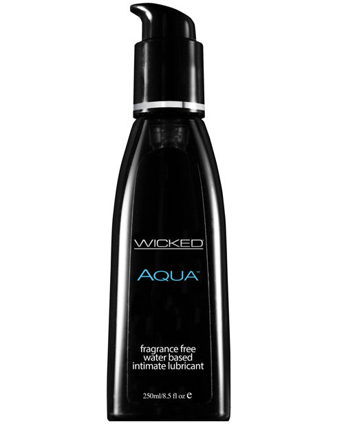 Lubricants - Wicked Sensual Care Aqua Water Based Lubricant - 8.5 Oz Fragrance Free