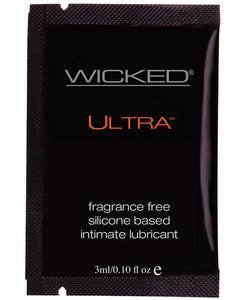 Lubricants - Wicked Sensual Care Ultra Silicone Based Lubricant - .1 Oz Fragrance Free