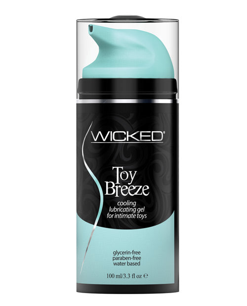 Lubricants - Wicked Sensual Care Toy Breeze Water Based Cooling Lubricant - 3.3 Oz