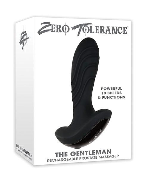 Anal Products - Zero Tolerance The Gentleman Rechargeable Prostate Massager - Black