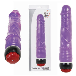 Adam & Eve Easy O Realistic 8.5 in. Jelly Vibrator