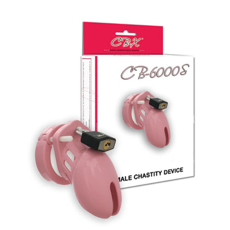 CB-6000S Pink Male Chastity Cage