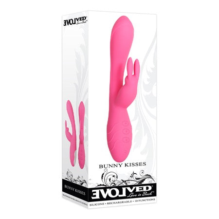 Evolved Bunny Kisses Rechargeable Silicone - Pink